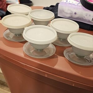 Set of 6 Vintage Tupperware Bowls
